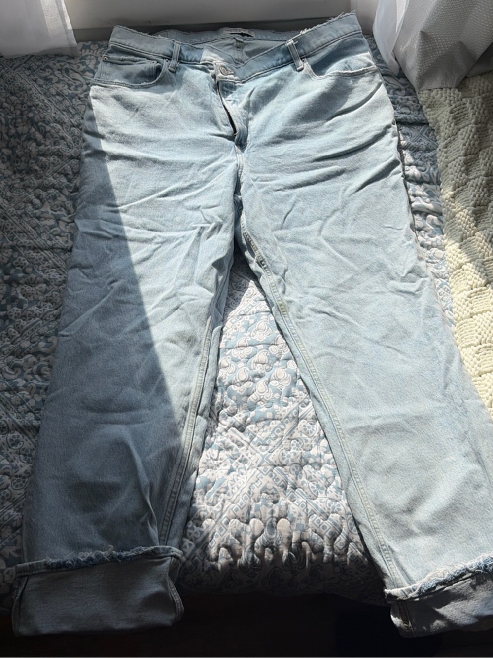 Abercrombie & Fitch Light Blue Boyfriend Jeans